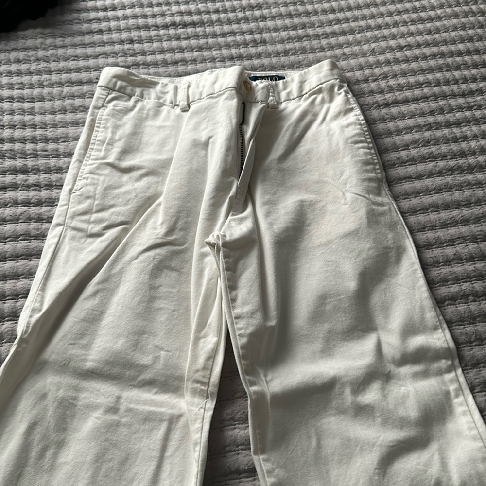 White dressy causal pants